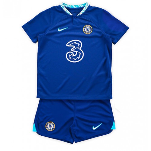 Chelsea Hjemmedraktsett Barn 2022-23 Kortermet (+ Korte bukser) Chelsea Hjemmedraktsett Barn 2022-23 Kortermet (+ Korte bukser)